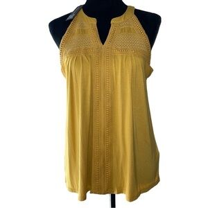 NWT, Cable & Gauge, Mustard Gold, Tank Top, Size M